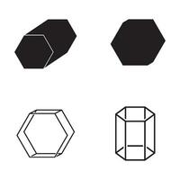 Hexagon 3d Symbol Vektor
