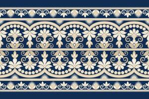 Blumen- Muster nahtlos. Hintergrund nahtlos Muster geometrisch ethnisch Muster Design zum Hintergrund, Teppich, Hintergrund, Kleidung, Verpackung, Batik, Stoff, Drucken Textil- Illustration. vektor