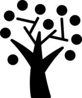 höst träd vektor ikon design