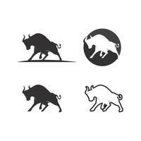 bull buffalo head ko djurhuvud maskot logo design vektor för sporthorn buffalo djur däggdjur huvud logo vilda matador