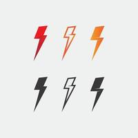 Blitz elektrische Vektor Blitz Symbol Logo und Symbole Design und Illustration