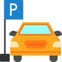 Parkplatz-Vektor-Icon-Design vektor