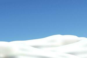 Schnee auf Blau Himmel vektor