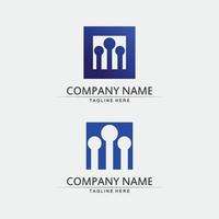 Community-Logo-Leute arbeiten Team und Business-Vektor-Logo und Design-Gruppenfamilie vektor