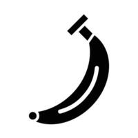Banane Vektor Glyphe Symbol zum persönlich und kommerziell verwenden.