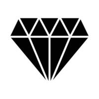 Diamant Vektor Glyphe Symbol zum persönlich und kommerziell verwenden.