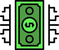 Digital Geld Vektor Symbol Design