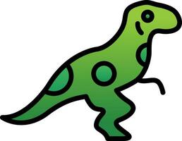 Dinosaurier-Vektor-Icon-Design vektor