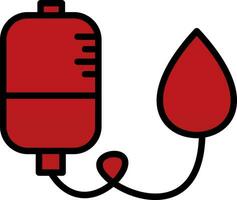 blod donation vektor ikon design