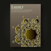 Premium Mandala Style Cover und Karte vektor