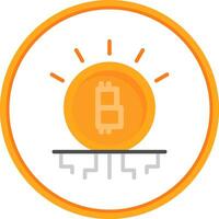 Bitcoin Verschlüsselung Vektor Symbol Design