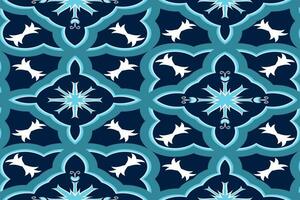 etnisk abstrakt ikat sömlös mönster i tribal.tyg indisk och maxican stil. design för bakgrund, tapet, illustration, tyg, Kläder, matta, textil, batik, broderi. vektor