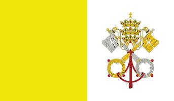 Flagge der Vatikanstadt vektor