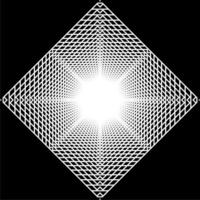 visuell von das optisch Illusion erstellt von Platz Linien Komposition, können verwenden zum Hintergrund, Dekoration, Hintergrund, Fliese, Teppich Muster, modern Motive, zeitgenössisch aufwendig, oder Grafik Design Element vektor