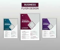 Vektor a4 modern Geschäft Flyer Design