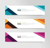 Vektor abstrakte Banner-Design-Web-Vorlage