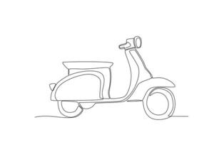 en motorcykel för en avkopplande rida vektor