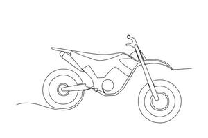 sida se av en motorcykel vektor