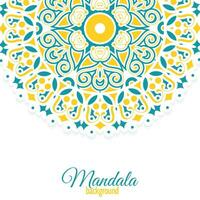 buntes Mandala-Muster-Banner-Konzept vektor