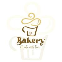 bageri logotyper uppsättning. bageri årgång design element, logotyper, märken, etiketter, ikoner och objekt vektor