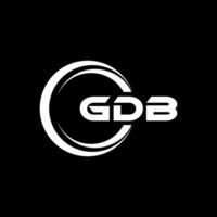 gdb Logo Design, Inspiration zum ein einzigartig Identität. modern Eleganz und kreativ Design. Wasserzeichen Ihre Erfolg mit das auffällig diese Logo. vektor