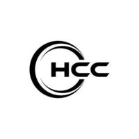 hcc brev logotyp design, inspiration för en unik identitet. modern elegans och kreativ design. vattenmärke din Framgång med de slående detta logotyp. vektor