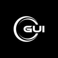 gui logotyp design, inspiration för en unik identitet. modern elegans och kreativ design. vattenmärke din Framgång med de slående detta logotyp. vektor