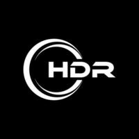 hdr brev logotyp design, inspiration för en unik identitet. modern elegans och kreativ design. vattenmärke din Framgång med de slående detta logotyp. vektor