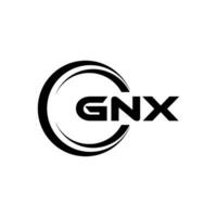 gnx logotyp design, inspiration för en unik identitet. modern elegans och kreativ design. vattenmärke din Framgång med de slående detta logotyp. vektor