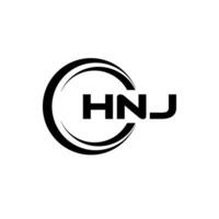 hnj logotyp design, inspiration för en unik identitet. modern elegans och kreativ design. vattenmärke din Framgång med de slående detta logotyp. vektor