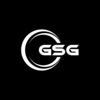gsg logotyp design, inspiration för en unik identitet. modern elegans och kreativ design. vattenmärke din Framgång med de slående detta logotyp. vektor