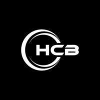 hcb brev logotyp design, inspiration för en unik identitet. modern elegans och kreativ design. vattenmärke din Framgång med de slående detta logotyp. vektor