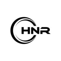 hnr Brief Logo Design, Inspiration zum ein einzigartig Identität. modern Eleganz und kreativ Design. Wasserzeichen Ihre Erfolg mit das auffällig diese Logo. vektor