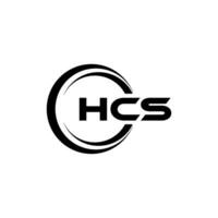 hcs Brief Logo Design, Inspiration zum ein einzigartig Identität. modern Eleganz und kreativ Design. Wasserzeichen Ihre Erfolg mit das auffällig diese Logo. vektor