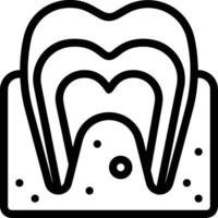 Zahn Zahnarzt Symbol Symbol Bild Vektor. Illustration von das Dental Medizin Symbol Design Grafik Bild vektor