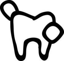 Zahn Zahnarzt Symbol Symbol Bild Vektor. Illustration von das Dental Medizin Symbol Design Grafik Bild vektor