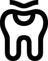 Zahn Zahnarzt Symbol Symbol Bild Vektor. Illustration von das Dental Medizin Symbol Design Grafik Bild vektor