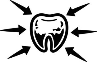 Zahn Zahnarzt Symbol Symbol Bild Vektor. Illustration von das Dental Medizin Symbol Design Grafik Bild vektor