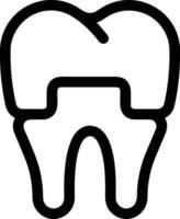 Zahn Zahnarzt Symbol Symbol Bild Vektor. Illustration von das Dental Medizin Symbol Design Grafik Bild vektor