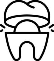 Zahn Zahnarzt Symbol Symbol Bild Vektor. Illustration von das Dental Medizin Symbol Design Grafik Bild vektor