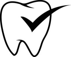 Zahn Zahnarzt Symbol Symbol Bild Vektor. Illustration von das Dental Medizin Symbol Design Grafik Bild vektor