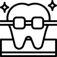 Zahn Zahnarzt Symbol Symbol Bild Vektor. Illustration von das Dental Medizin Symbol Design Grafik Bild vektor