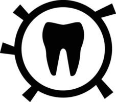 Zahn Zahnarzt Symbol Symbol Bild Vektor. Illustration von das Dental Medizin Symbol Design Grafik Bild vektor