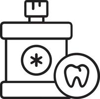 Zahn Zahnarzt Symbol Symbol Bild Vektor. Illustration von das Dental Medizin Symbol Design Grafik Bild vektor