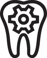 Zahn Zahnarzt Symbol Symbol Bild Vektor. Illustration von das Dental Medizin Symbol Design Grafik Bild vektor