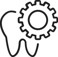 tand tandläkare ikon symbol bild vektor. illustration av de dental medicin symbol design grafisk bild vektor