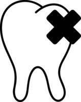 tand tandläkare ikon symbol bild vektor. illustration av de dental medicin symbol design grafisk bild vektor