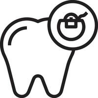 Zahn Zahnarzt Symbol Symbol Bild Vektor. Illustration von das Dental Medizin Symbol Design Grafik Bild vektor