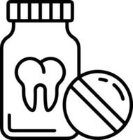 tand tandläkare ikon symbol bild vektor. illustration av de dental medicin symbol design grafisk bild vektor