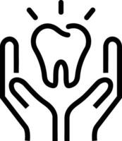 Zahn Zahnarzt Symbol Symbol Bild Vektor. Illustration von das Dental Medizin Symbol Design Grafik Bild vektor